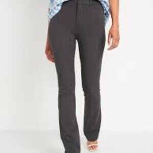 Old Navy Women's Charcoal Straight Leg Pants
